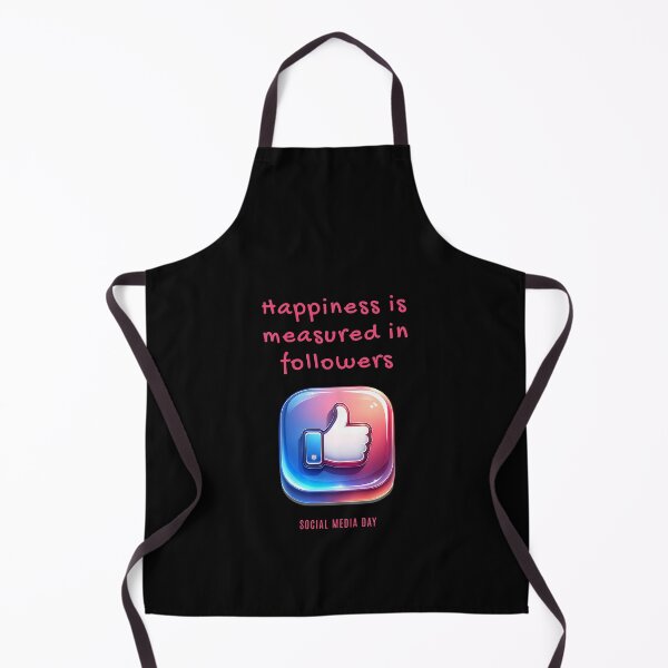 Item preview, Happiness is measured in followers - Social Media Day designed and sold by Pflugart.