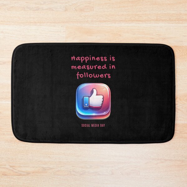 Item preview, Happiness is measured in followers - Social Media Day designed and sold by Pflugart.