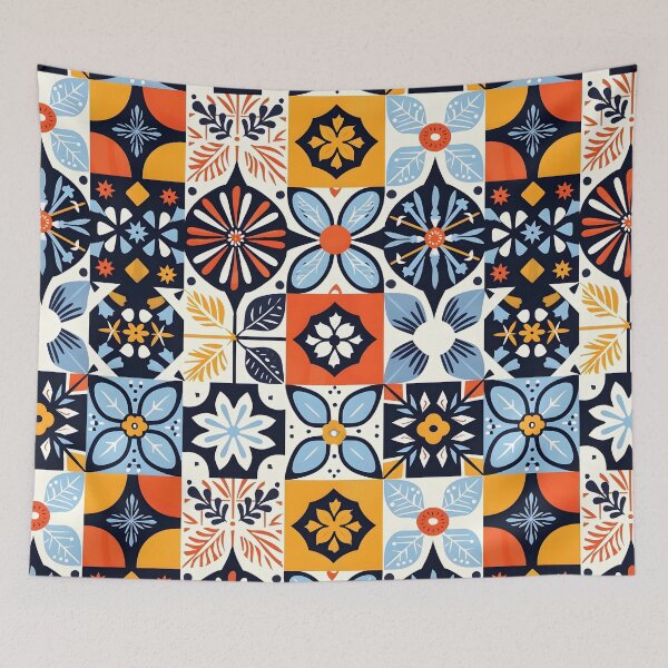 Item preview, Bold and Colorful Turkish Tile Pattern designed and sold by VoyteksDesigns.