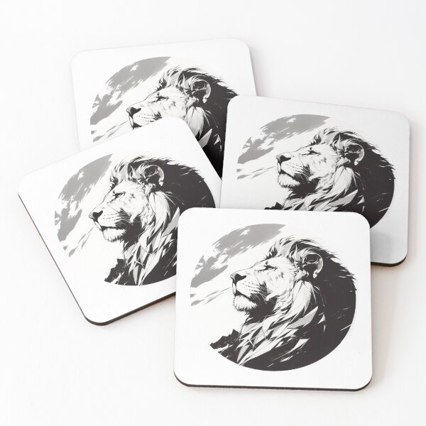 Item preview, Silhouette black and white lion  designed and sold by SMARTKIT  DESIGNAGENCY.