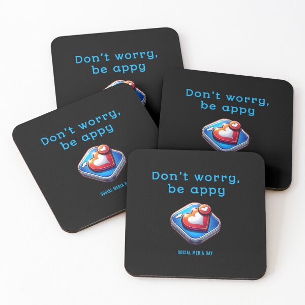 Item preview, Don't worry, be appy - Social Media Day designed and sold by Pflugart.