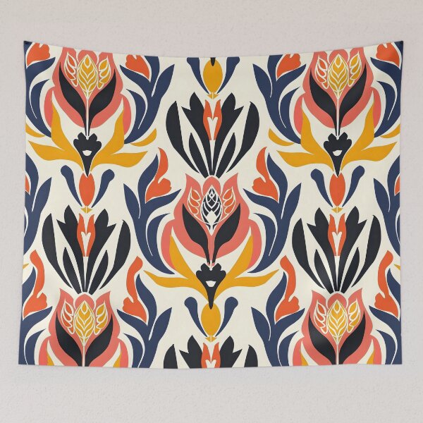 Item preview, Colorful Abstract Turkish Tile Floral Design designed and sold by VoyteksDesigns.