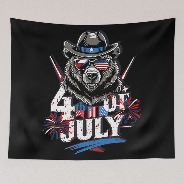 Item preview, 4th of JULY - GRIZZLY SHERIF  designed and sold by justyna-s28.