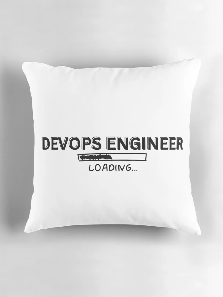 Thumbnail 3 of 4, Pillow, Devops Engineer Loading designed and sold by PatchMerch.