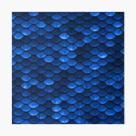 Blue Scales Pattern Art Board Print for Sale by Tej2point0