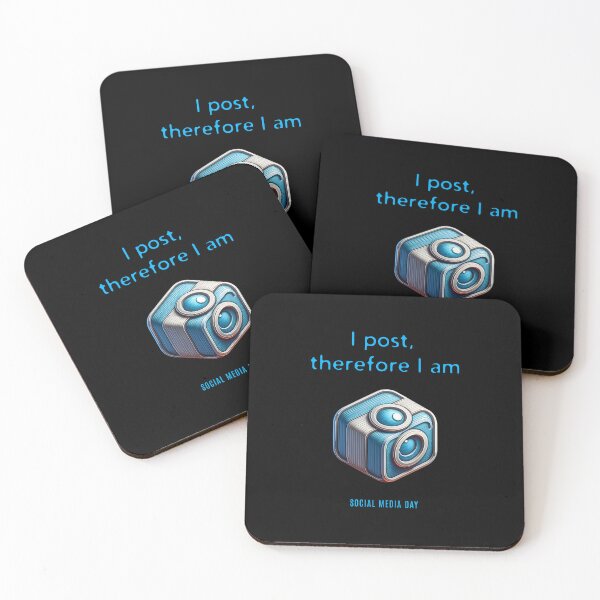 Item preview, I post, therefore I am - Social Media Day designed and sold by Pflugart.