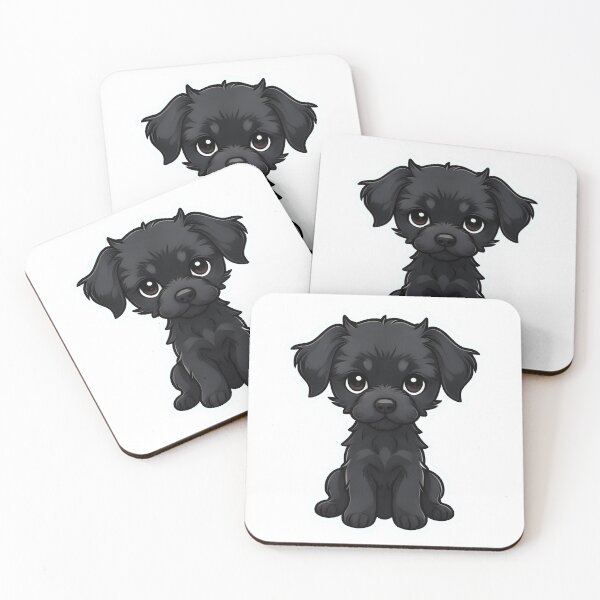 Item preview, Cute Black Puppy designed and sold by Pokemondundee.