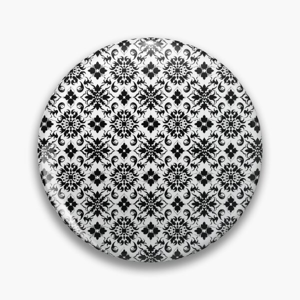 Item preview, Classic Black and White Turkish Tile Pattern designed and sold by VoyteksDesigns.