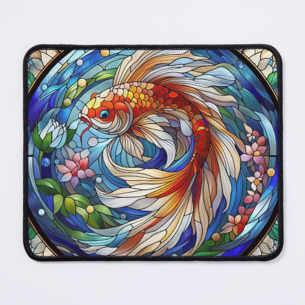 Item preview, Japanese Betta Fish Stained Glass designed and sold by LazioJoe.