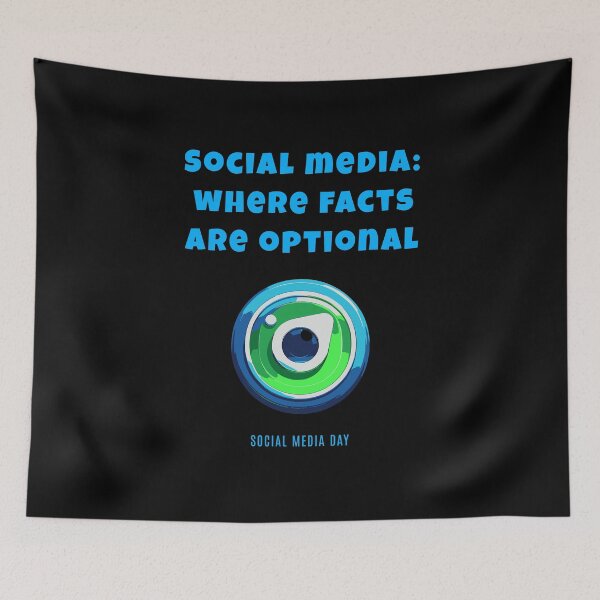 Item preview, Social Media: Where facts are optional - Social Media Day designed and sold by Pflugart.