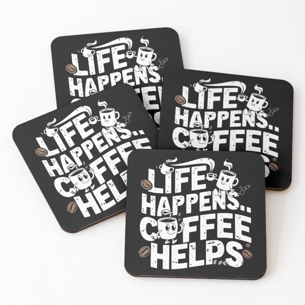 Item preview, Life happiness coffee helps designed and sold by Sha1726.