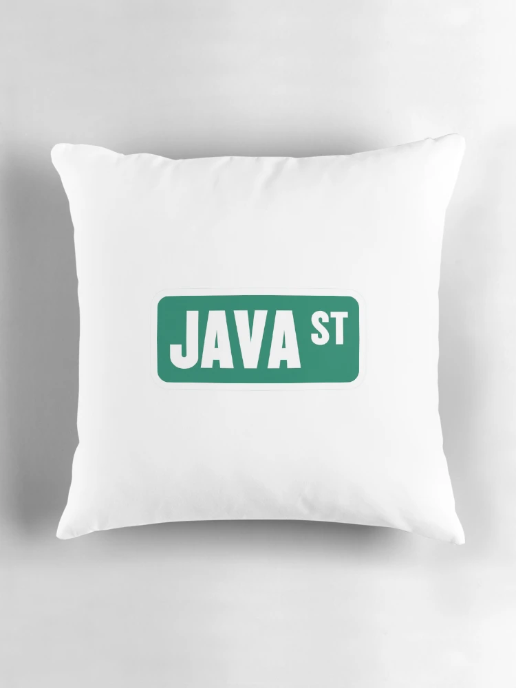 Thumbnail 3 of 4, Pillow, Java Street designed and sold by PatchMerch.