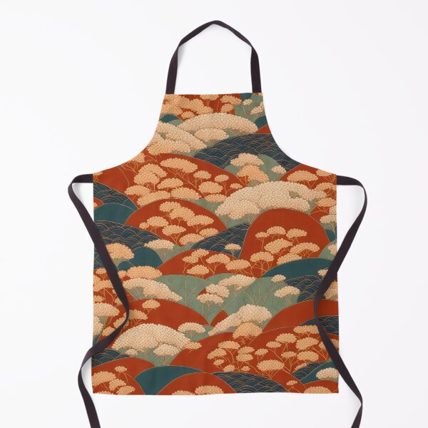 Item preview, Japanese Kimono Pattern Seigaiha Waves and Blossoms designed and sold by patterncrow.
