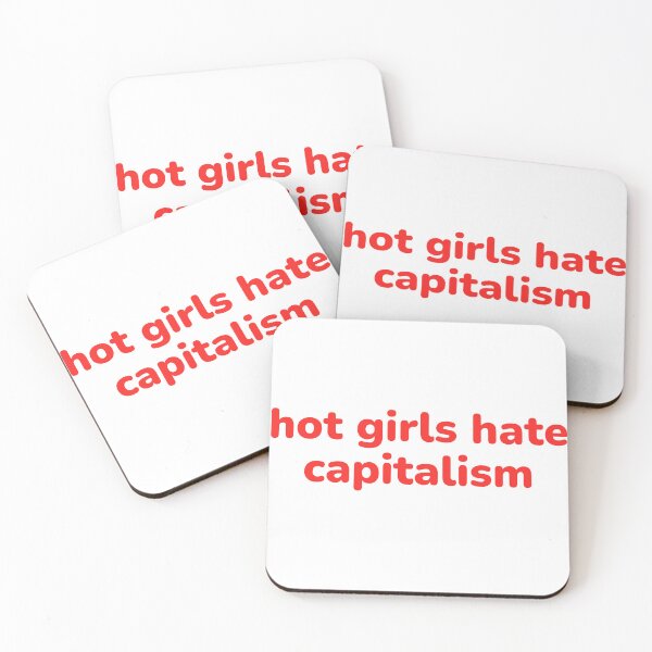 Item preview, hot girls hate capitalism  designed and sold by Cheerhub.