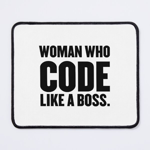 Item preview, Woman Who Code Like a Boss designed and sold by PatchMerch.