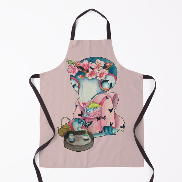 Artikelvorschau, Ein süßer Rabe im Kimono, der grünen Tee einschenkt entworfen und verkauft von goylanna.