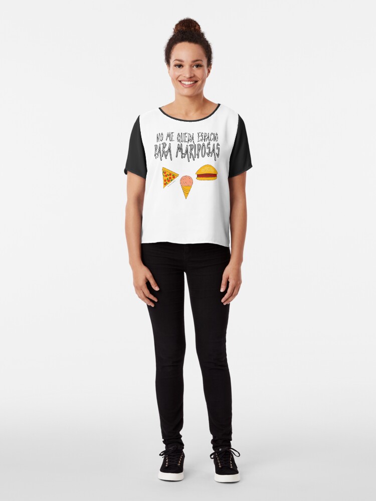 Vista alternativa de Blusa COMIDA ANTES QUE MARIPOSAS