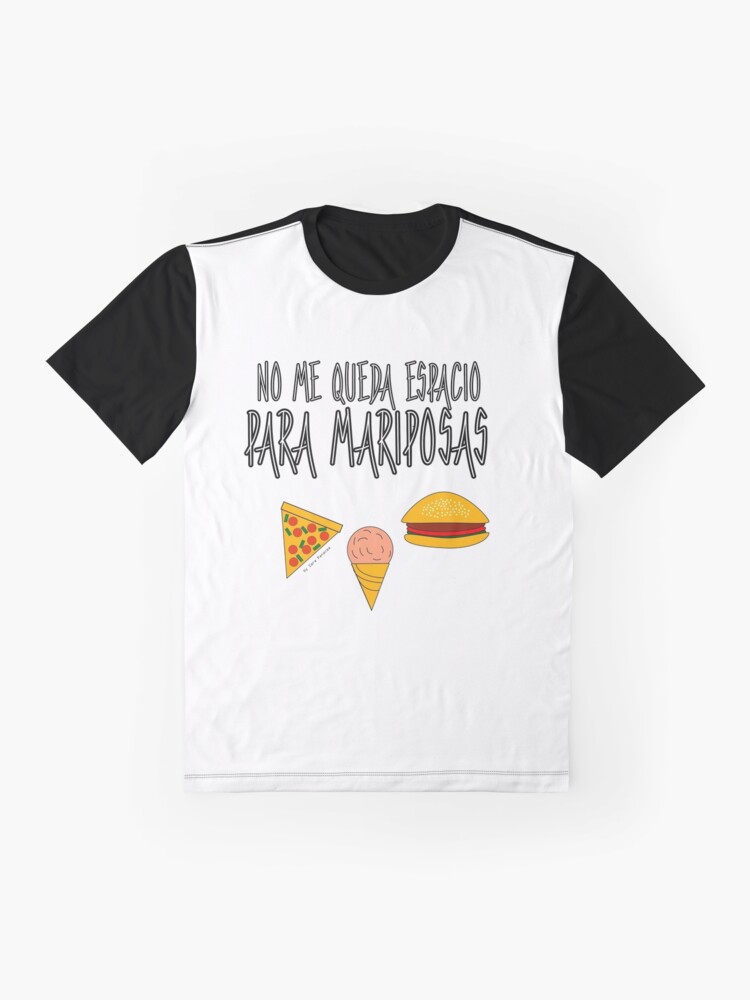 Vista alternativa de Camiseta gráfica COMIDA ANTES QUE MARIPOSAS