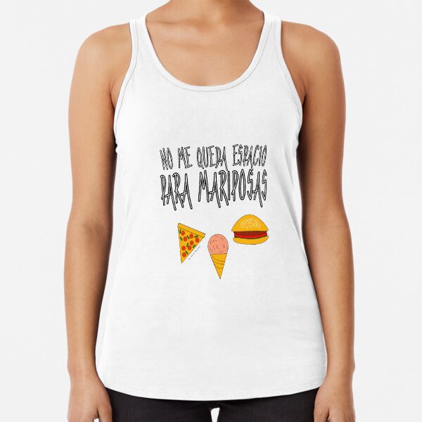 COMIDA ANTES QUE MARIPOSAS Camiseta con espalda nadadora