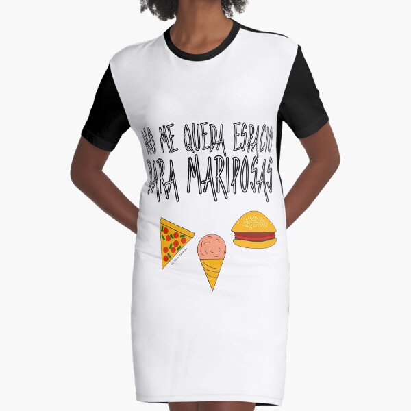 COMIDA ANTES QUE MARIPOSAS Vestido camiseta