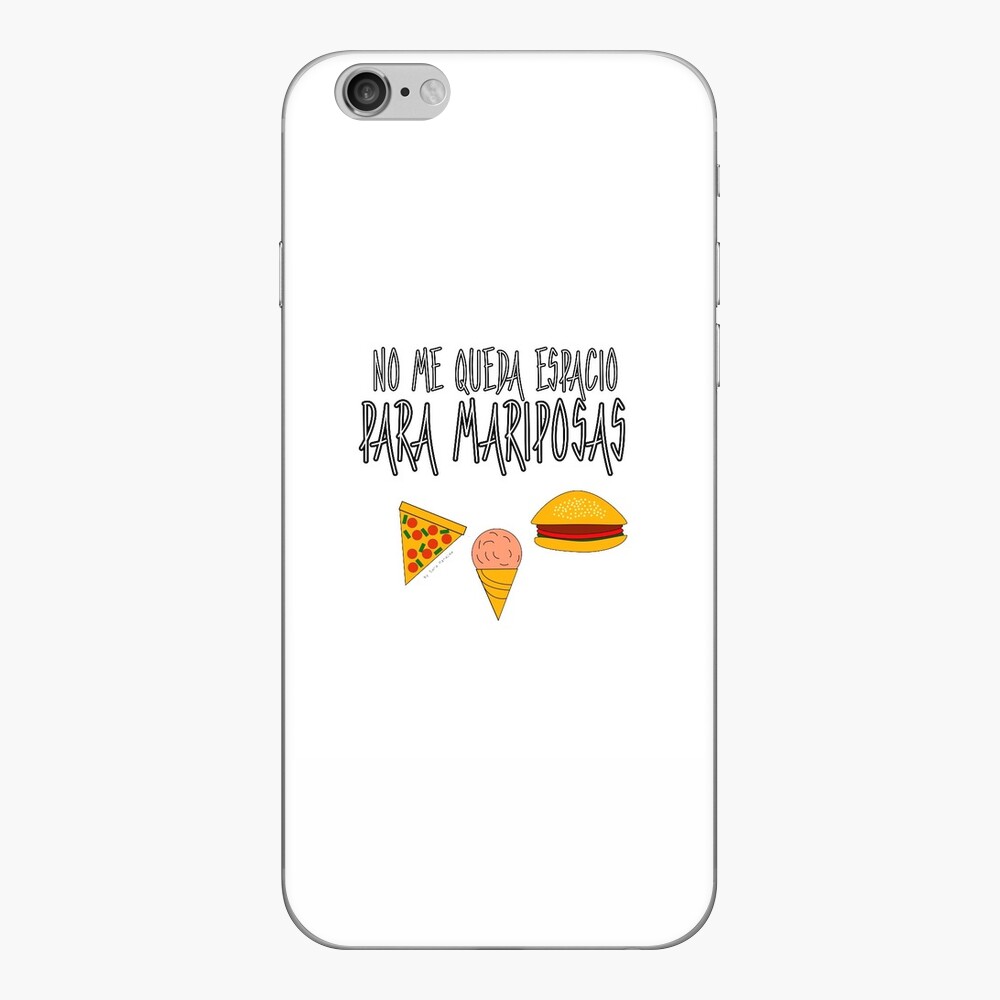COMIDA ANTES QUE MARIPOSAS Vinilo para iPhone