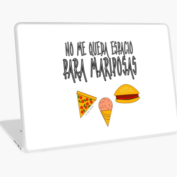 COMIDA ANTES QUE MARIPOSAS Vinilo para portátil