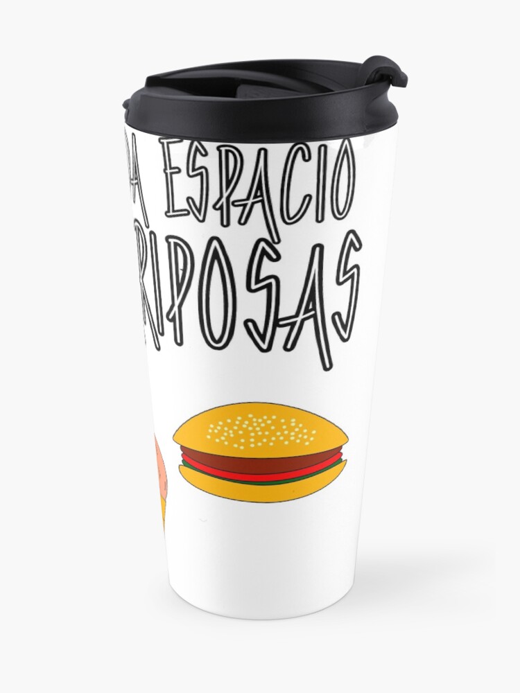 Vista alternativa de Taza de viaje COMIDA ANTES QUE MARIPOSAS