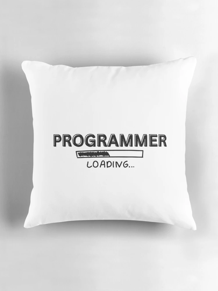 Thumbnail 3 of 4, Pillow, Programmer Loading designed and sold by PatchMerch.