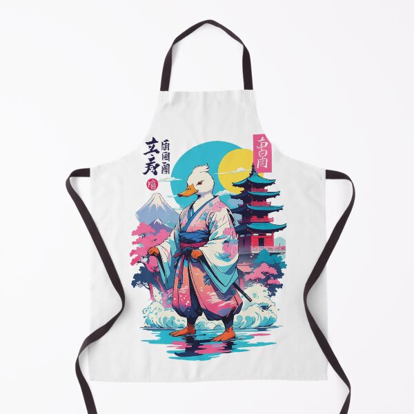 Item preview, Samurai Duck Aesthetic Vaporwave Style Japanese designed and sold by LuminOrb.