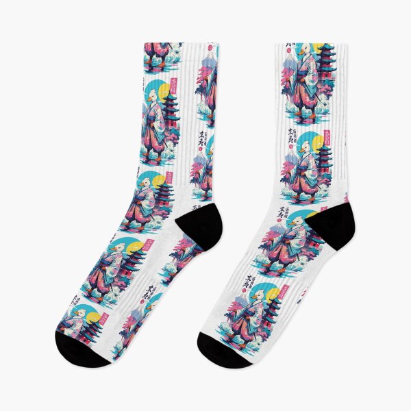Item preview, Samurai Duck Aesthetic Vaporwave Style Japanese designed and sold by LuminOrb.