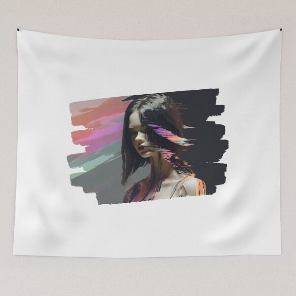 Item preview, Beautiful Stylized Woman Glitch Art 2 designed and sold by Jason123za.