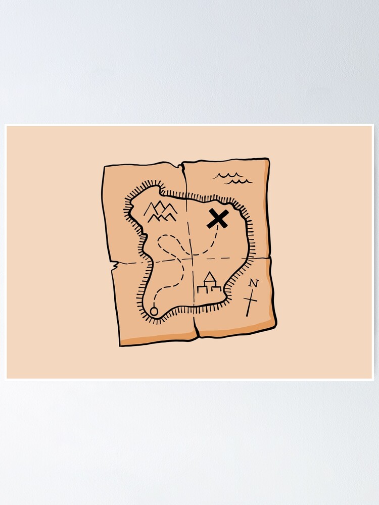 X marks the spot — treasure map