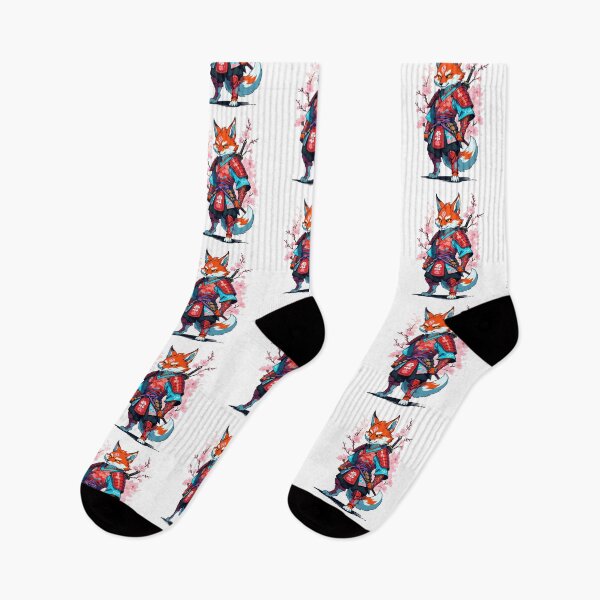 Item preview, Kitsune Samurai Fox Vintage Ukiyo-e Style designed and sold by LuminOrb.