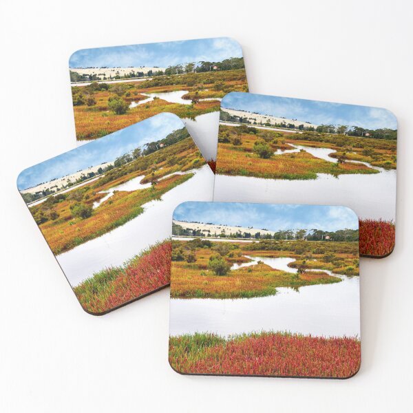 Item preview, WATER VIEWS, OCEAN WETLANDS IN TASMANIA, A BEAUTIFUL RESERVE FOR WILDLIFE, STUNNING WALL ART designed and sold by Barbara Jean Photo Art And Design.