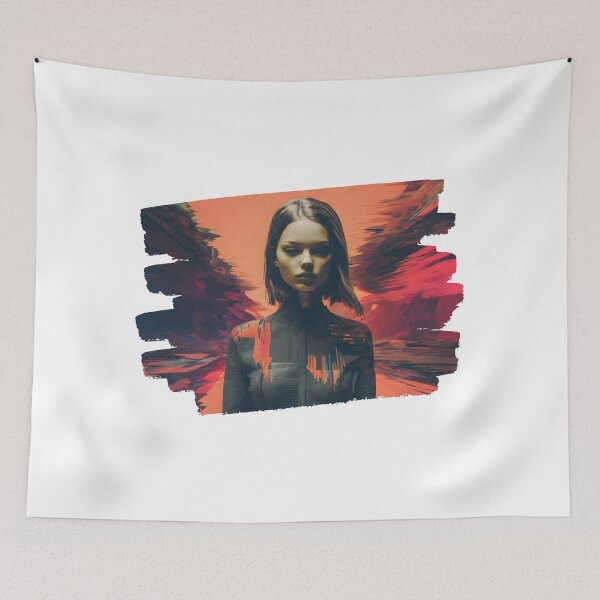 Item preview, Beautiful Stylized Woman Glitch Art 4 designed and sold by Jason123za.
