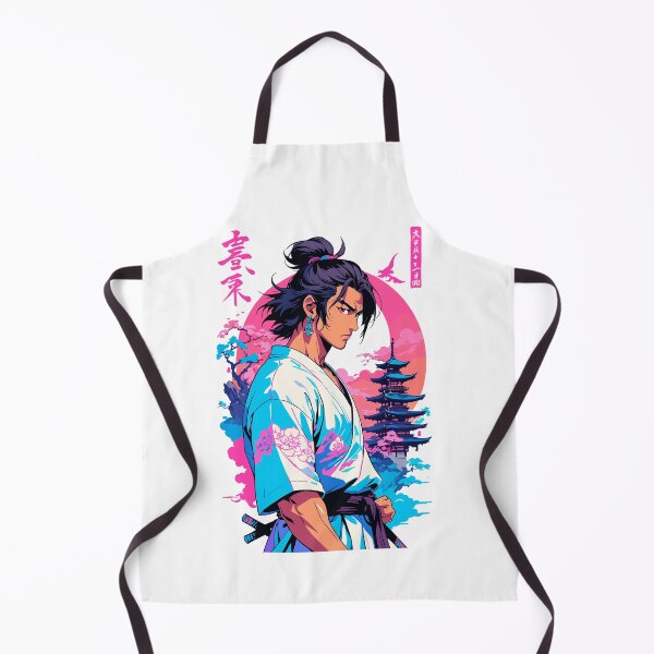 Item preview, Aesthetic Vaporwave Style Japanese Samurai designed and sold by LuminOrb.