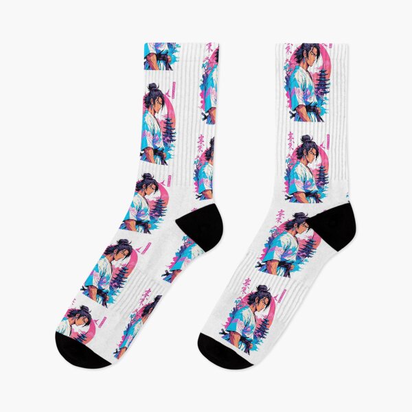 Item preview, Aesthetic Vaporwave Style Japanese Samurai designed and sold by LuminOrb.