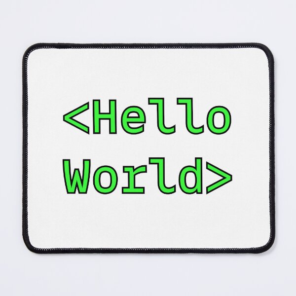 Item preview, Hello World Phrase designed and sold by PatchMerch.