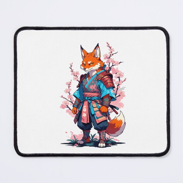 Item preview, Kitsune Samurai Fox Vintage Ukiyo-e Style designed and sold by LuminOrb.