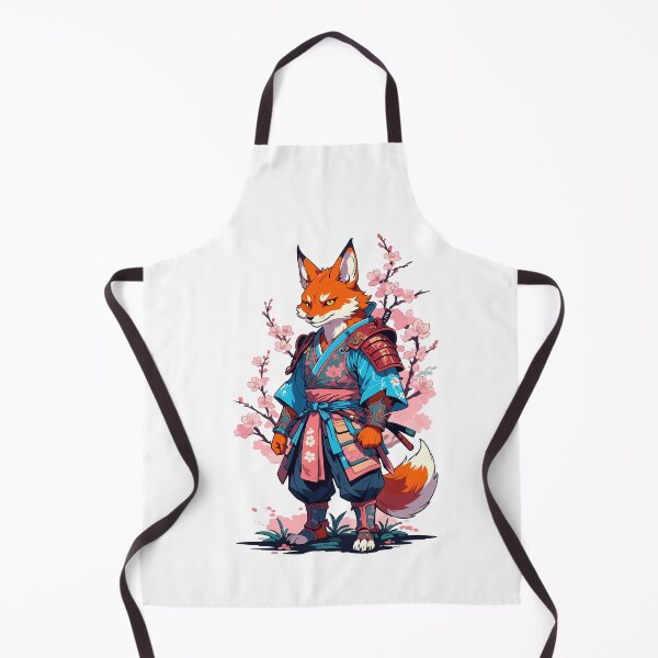 Item preview, Kitsune Samurai Fox Vintage Ukiyo-e Style designed and sold by LuminOrb.