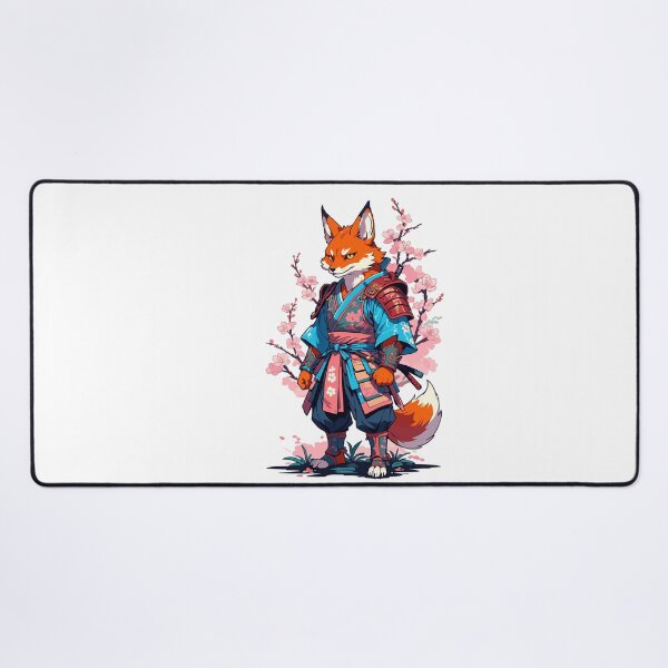 Item preview, Kitsune Samurai Fox Vintage Ukiyo-e Style designed and sold by LuminOrb.