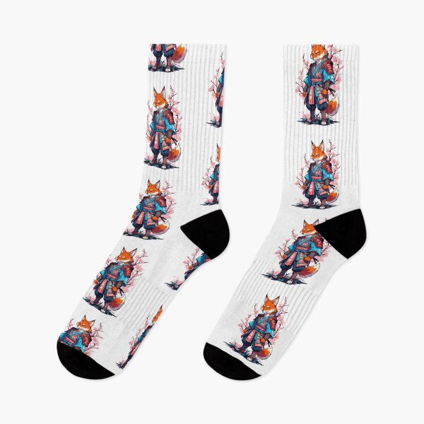 Item preview, Kitsune Samurai Fox Vintage Ukiyo-e Style designed and sold by LuminOrb.