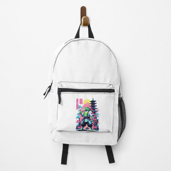 Item preview, Samurai Frog Aesthetic Vaporwave Style Japan designed and sold by LuminOrb.