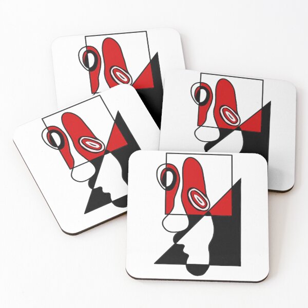 Item preview, Face in Red, Black and White designed and sold by Daroli.