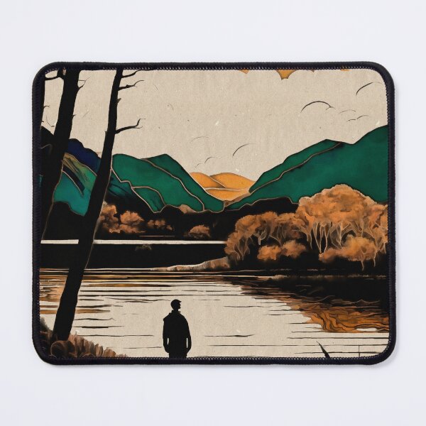 Item preview, Lonely man in Nature designed and sold by Anas Arts.
