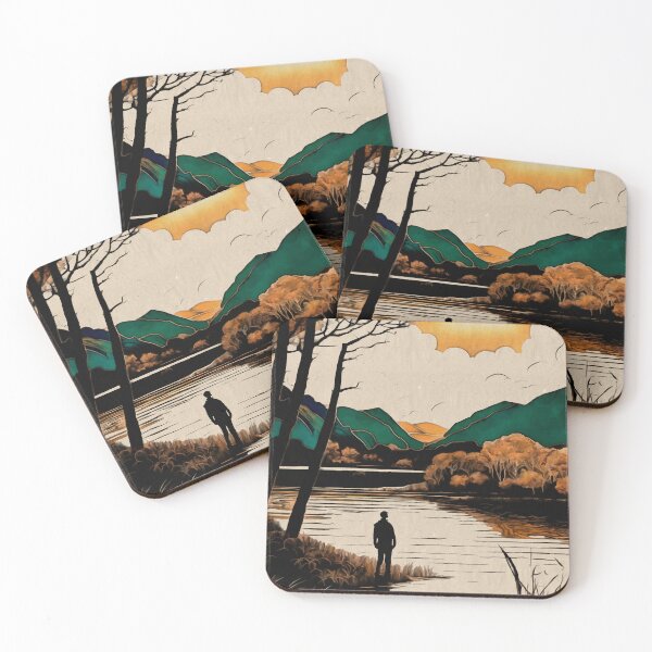 Item preview, Lonely man in Nature designed and sold by Anas Arts.