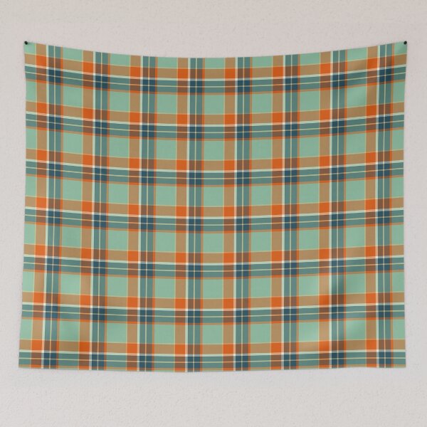 Item preview, Modern Orange And Green Plaid Pattern designed and sold by PattenMonster.