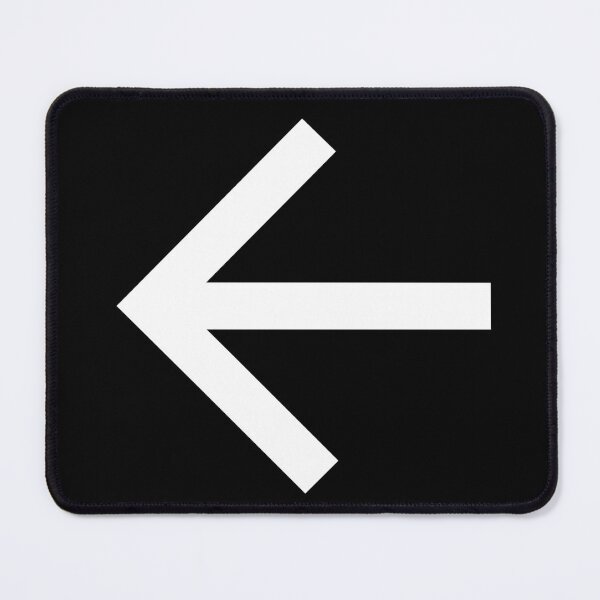 Item preview, Minimalist Geometric Left-Pointing Arrow Symbol – Modern Black and White Art designed and sold by DoodlyDelights.