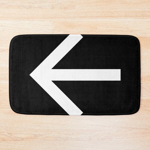 Item preview, Minimalist Geometric Left-Pointing Arrow Symbol – Modern Black and White Art designed and sold by DoodlyDelights.