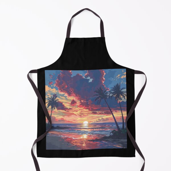 Artikelvorschau, Sonnenuntergang über dem Strand von Okinawa entworfen und verkauft von palmyst.